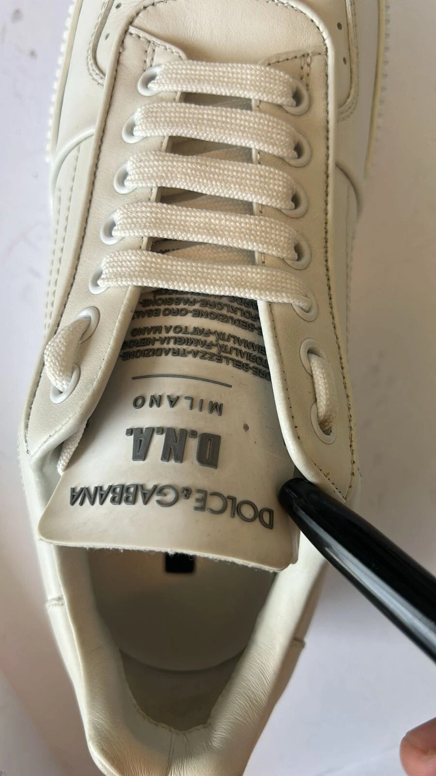 White Miami Leather Low Top Sneakers Shoes