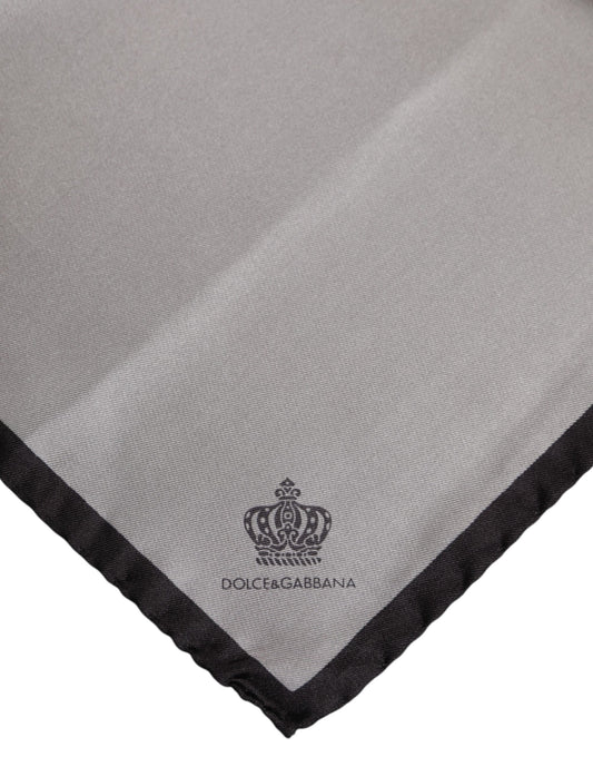Harmaa DG Crown -silkkiturpiskahuivi miehille