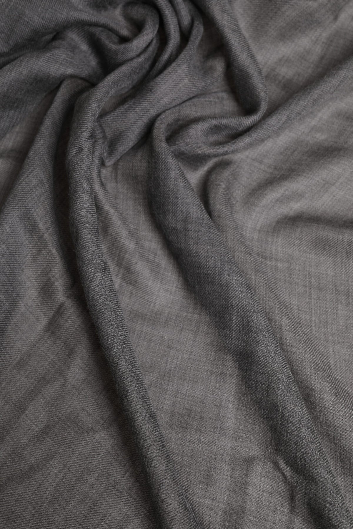 Gray Logo Print Neck Warmer Wrap Shawl Scarf