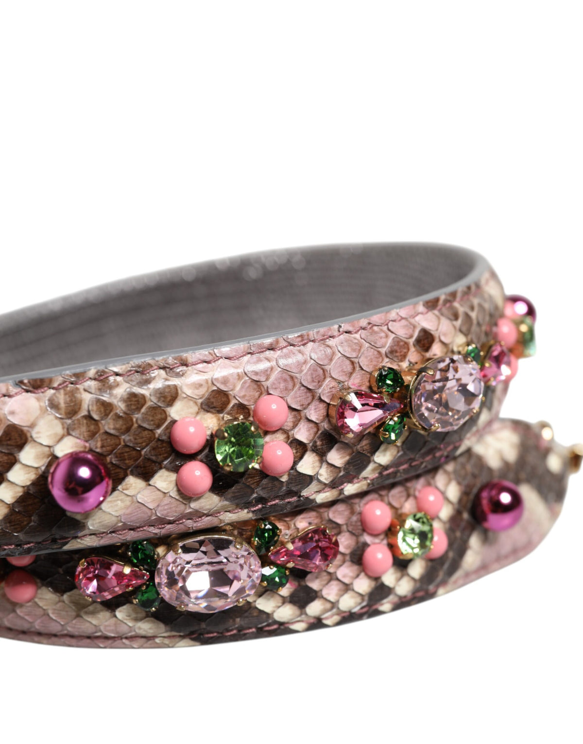 Multicolor Embellished Handbag Shoulder Strap