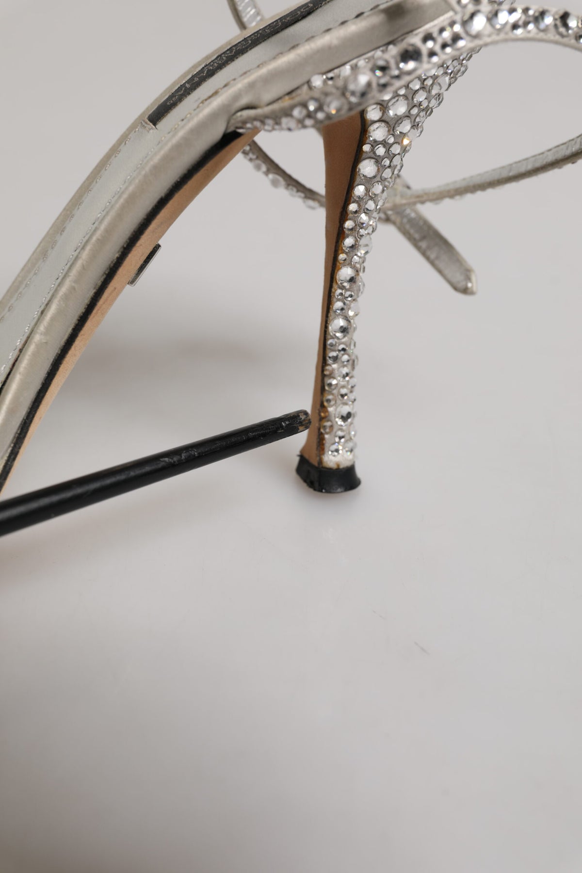 Silver Strass Ankle Strap KEIRA Sandals Shoes