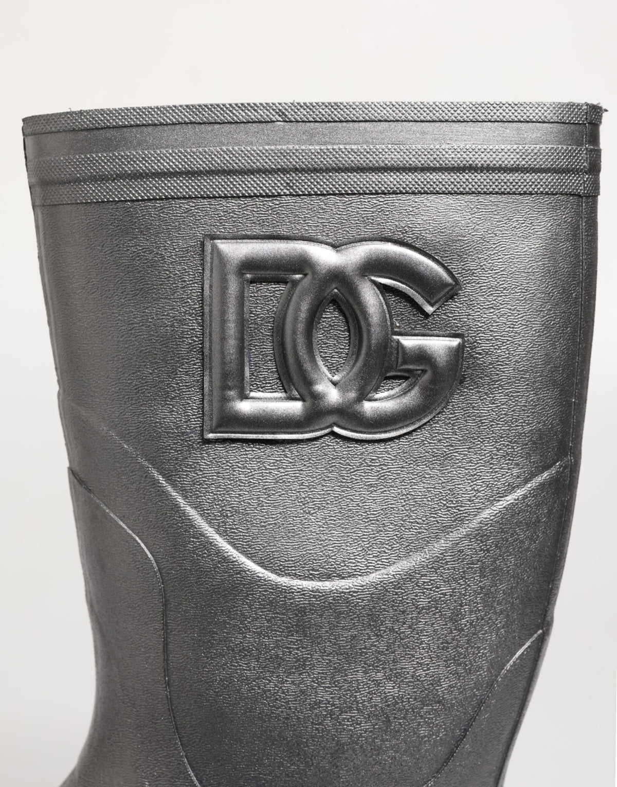 Metallic Silver Pull On Rain Boots Shoes