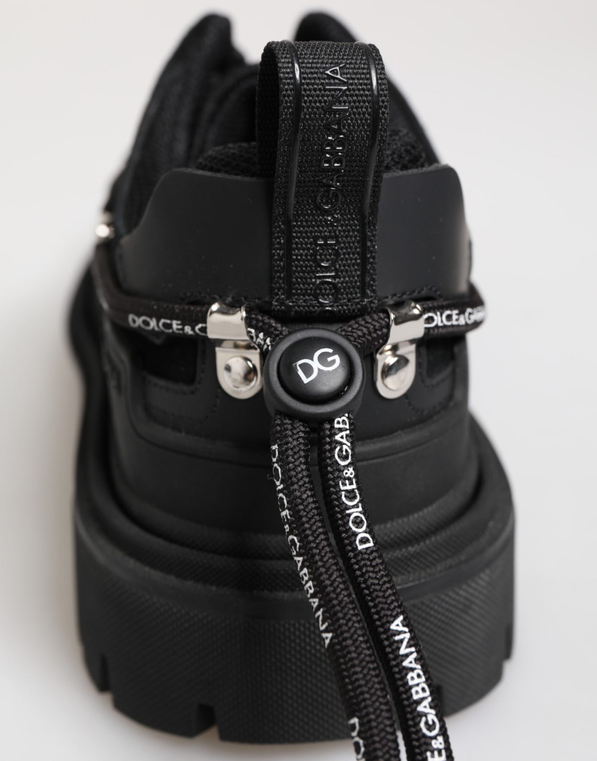Black Low Top Lace Up Trekking Sneakers Shoes