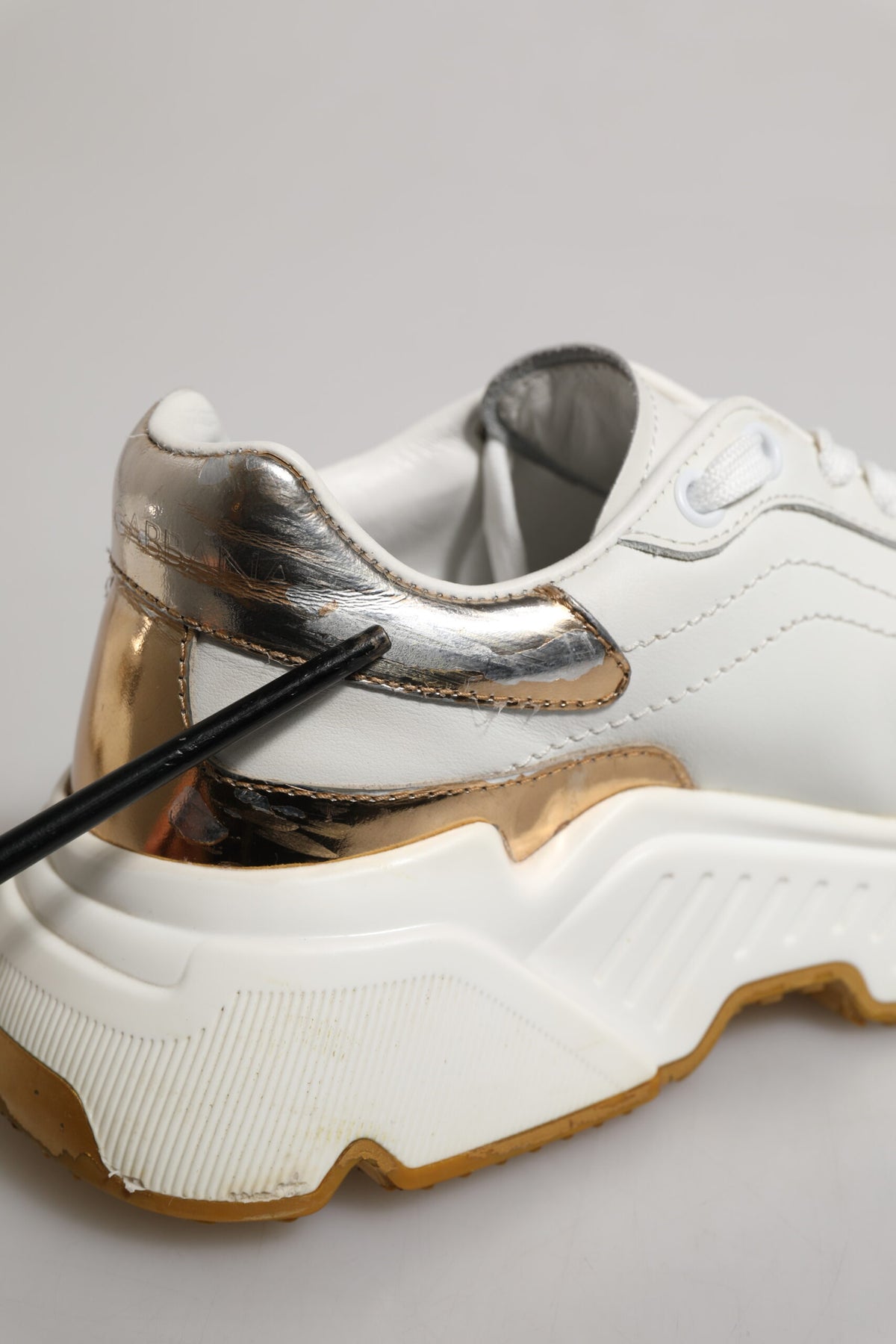 White Gold Daymaster Low Top Sneakers Shoes