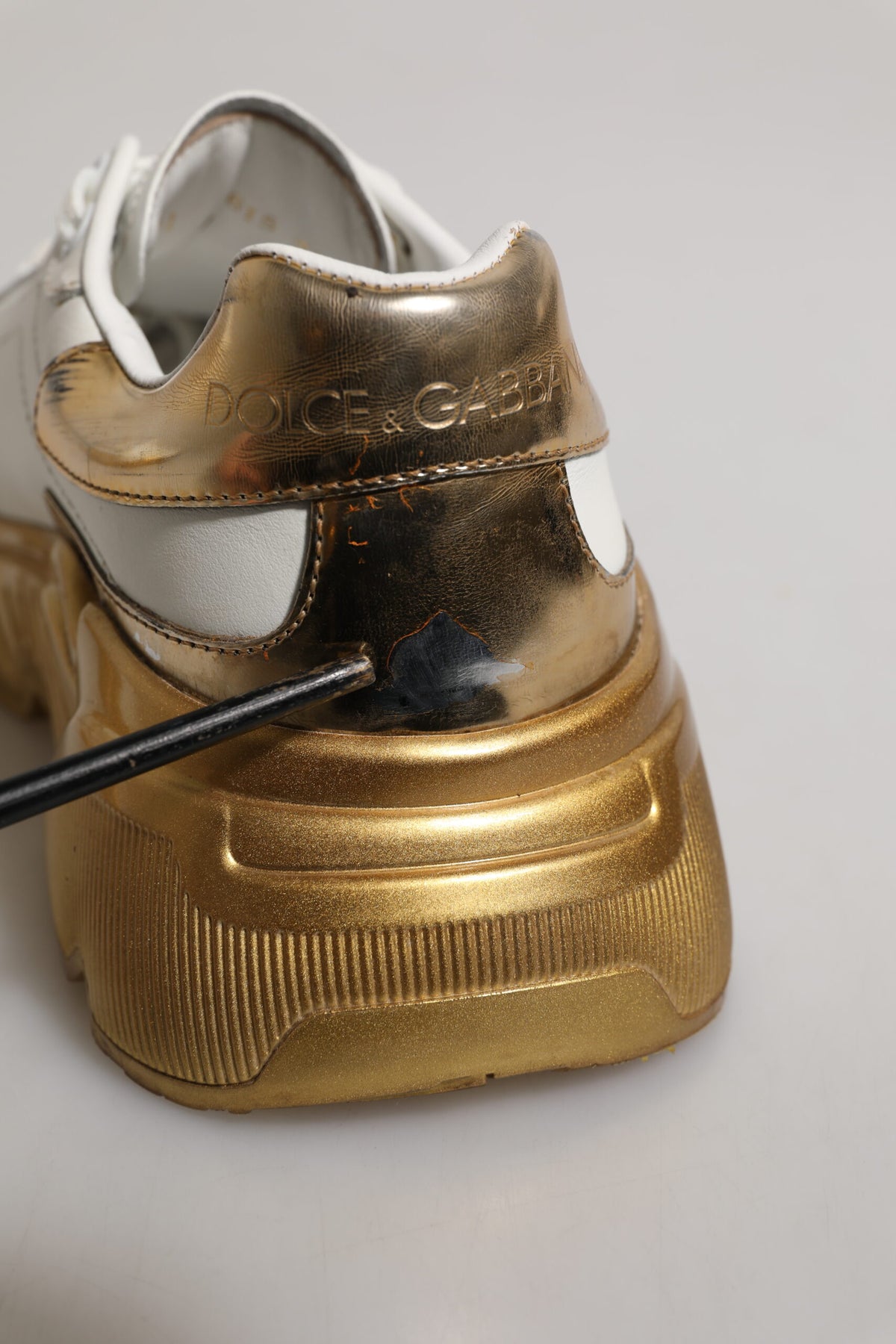 White Gold Daymaster Low Top Sneakers Shoes