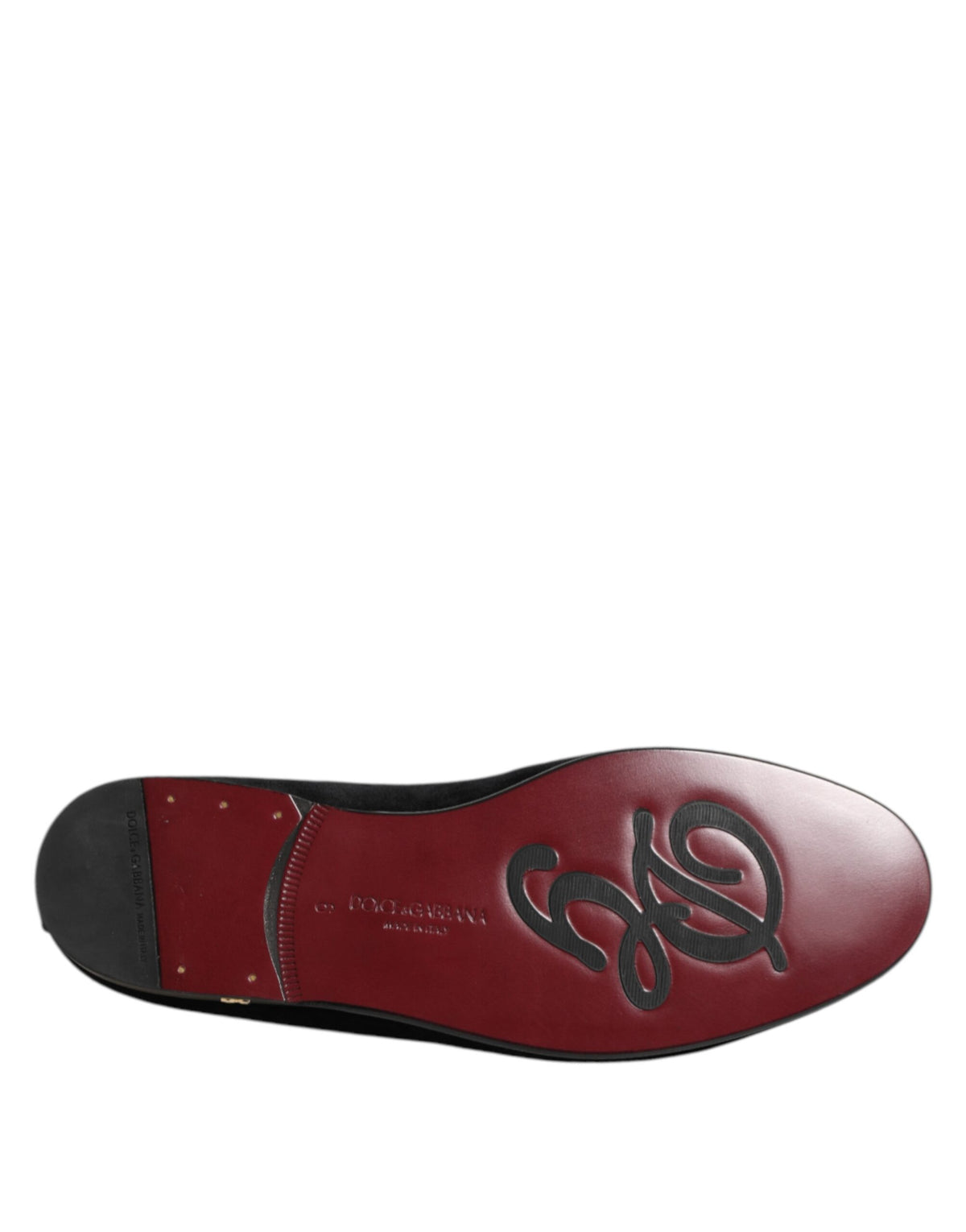 Black Velvet Gold Crown Mens Loafers Shoes