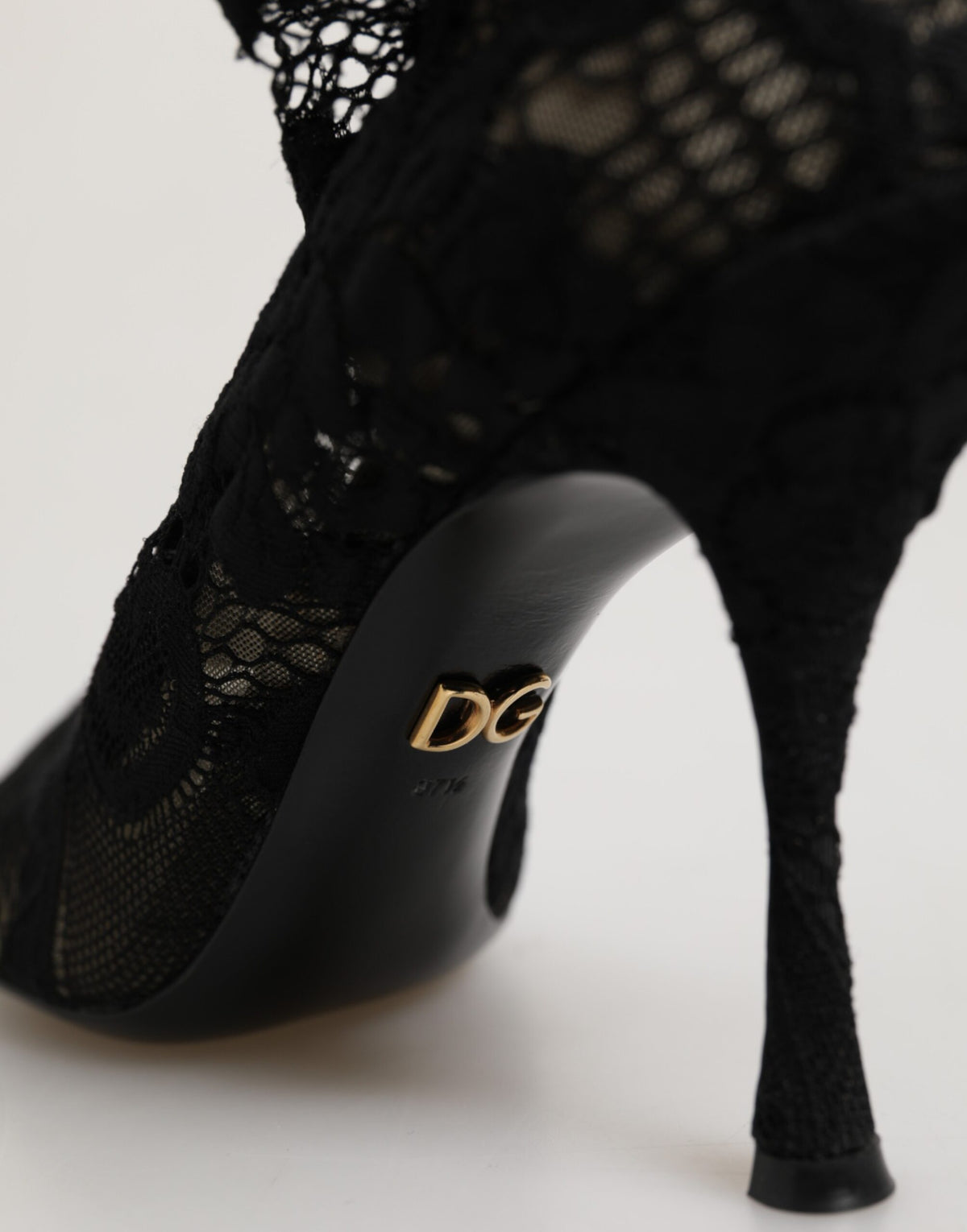 Black Pumps Taormina Lace Socks Boots Shoes