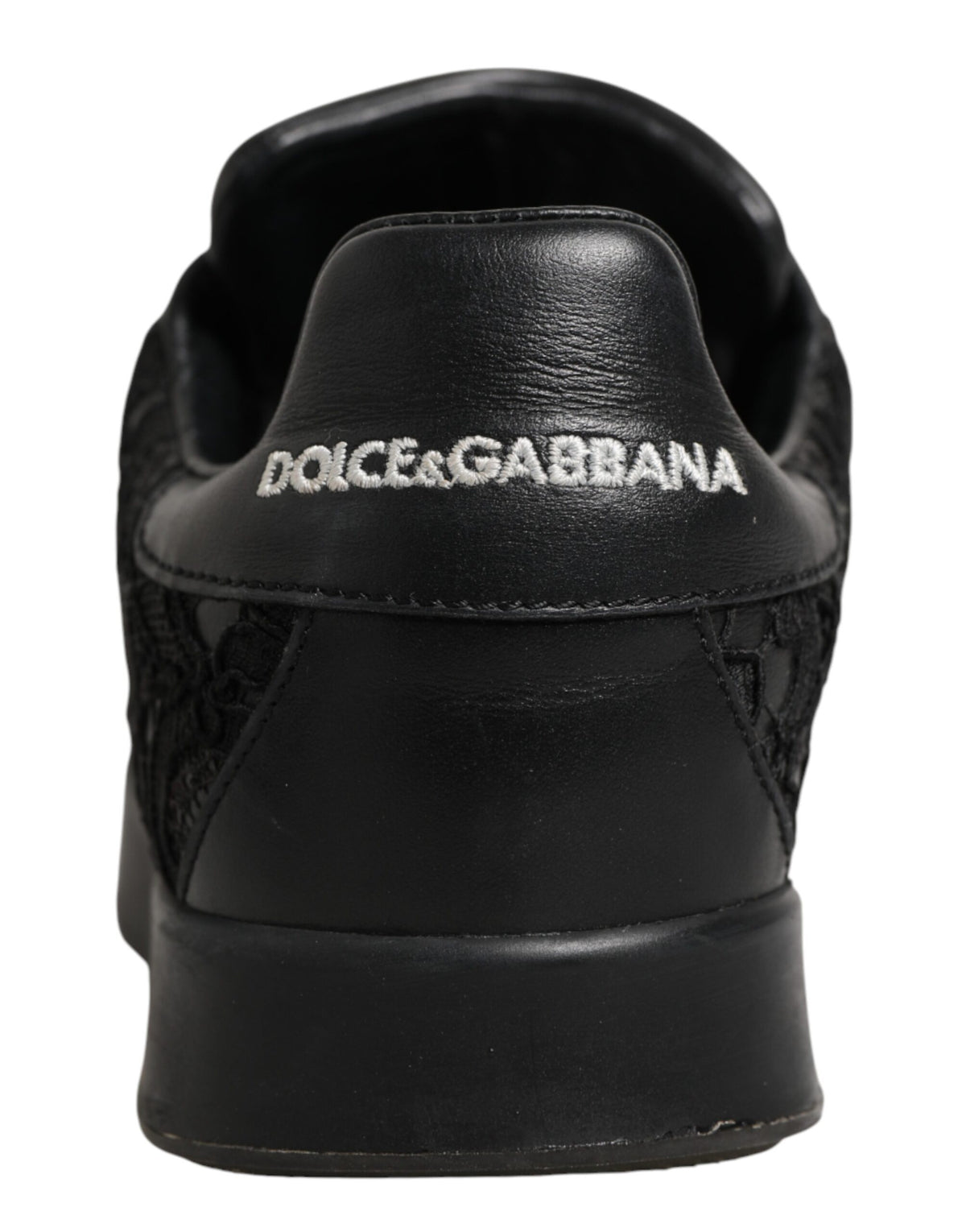Black Floral Lace Low Top Sneakers Shoes