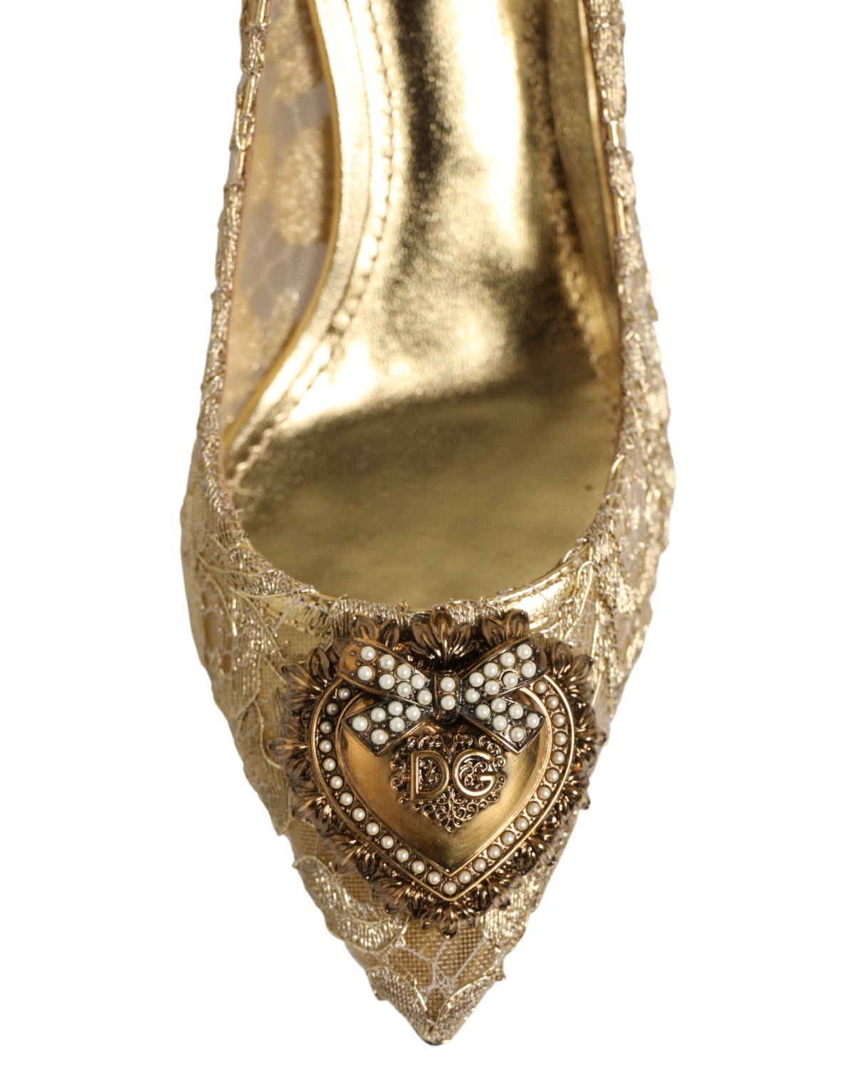 Gold Taormina Lace DEVOTION Pumps Shoes