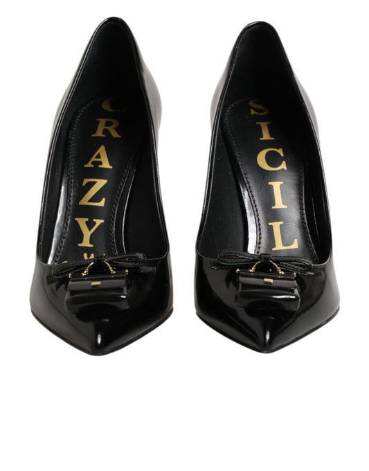 Black Bag Embellished Heels Pumps Shoes