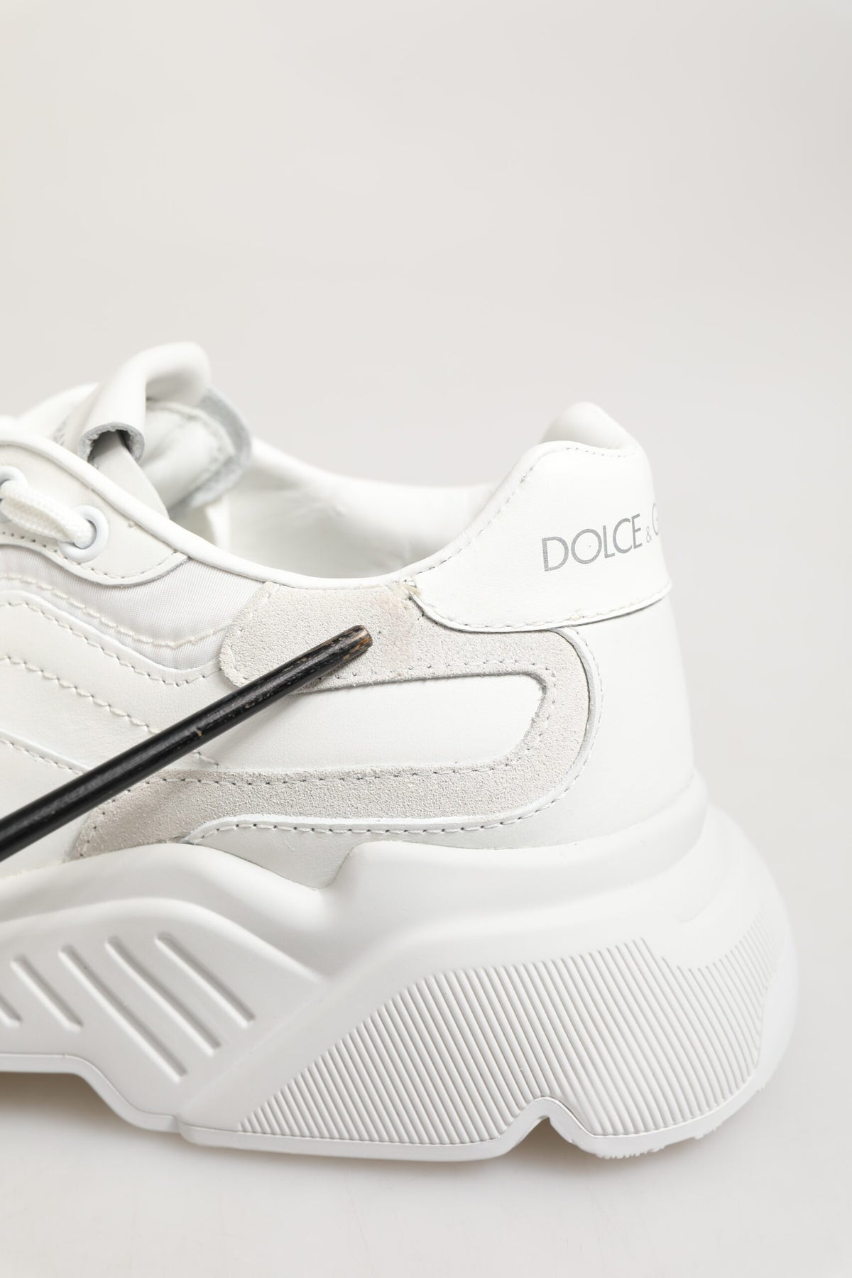 White Leather Daymaster Low Top Sneakers Shoes