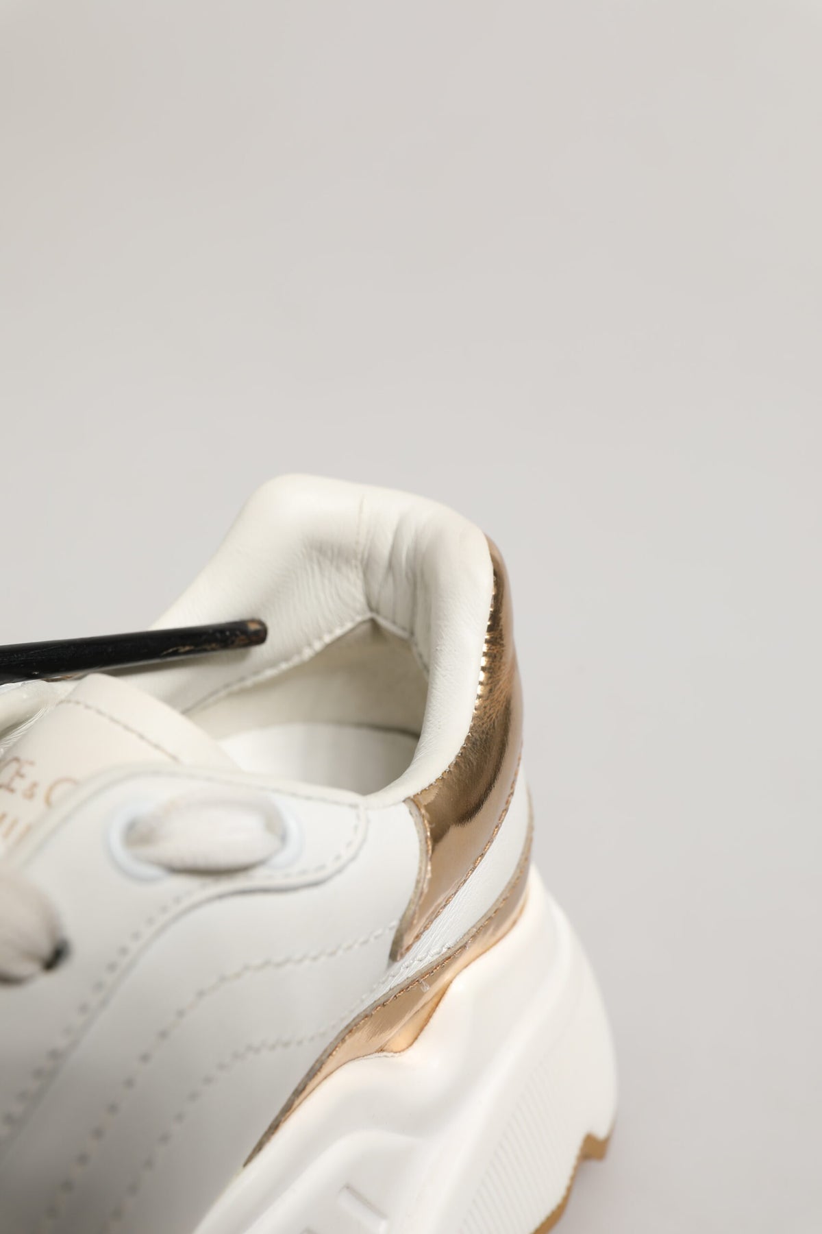 White Gold Daymaster Low Top Sneakers Shoes