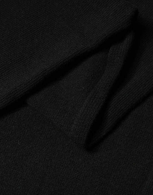 Black Wool Knit Neck Wrap Shawl Men Scarf