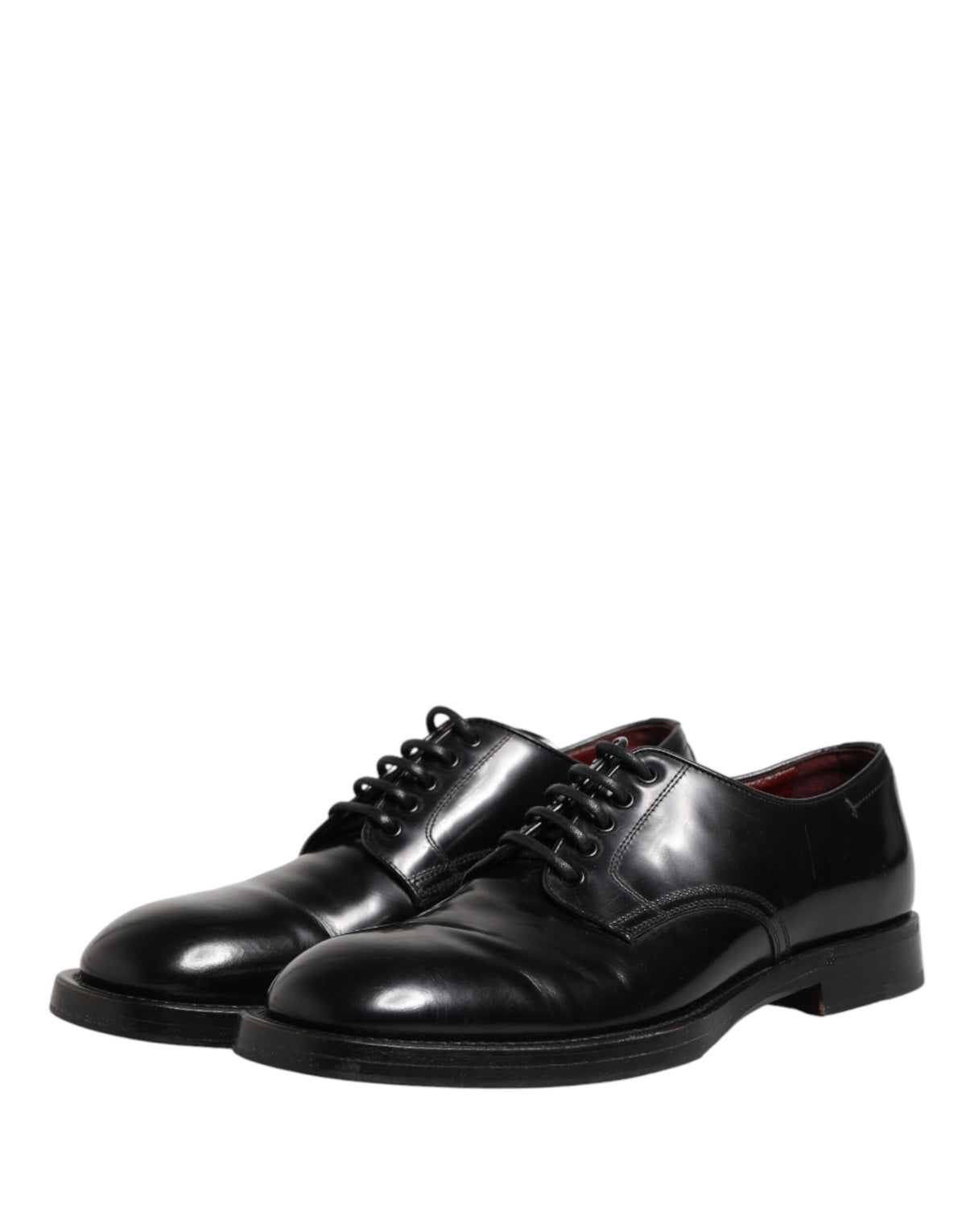 Black Lace Up Leather Dress Derby Men Shoes