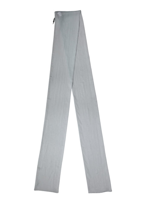 Light Blue Silk Sash Wrap Foulard 294.5cm x 19cm Scarf