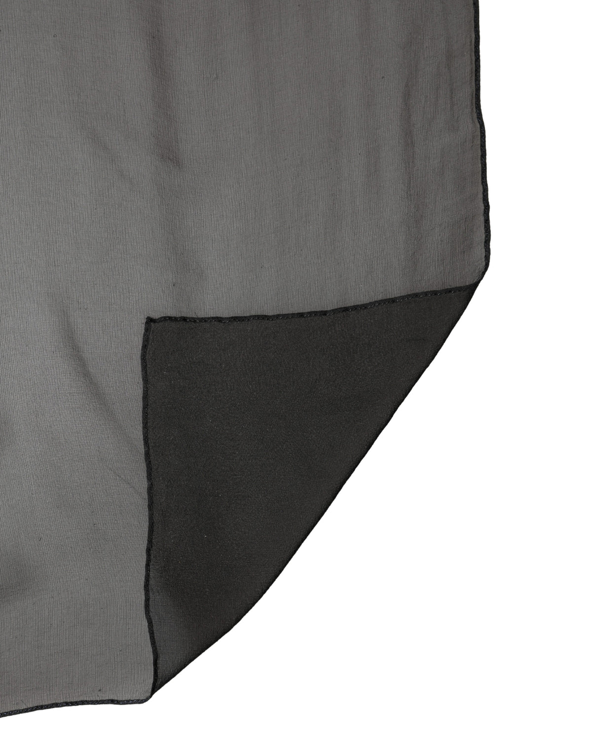 Black Silk Neck Wrap Shawl Stole 167cm x 126cm Scarf