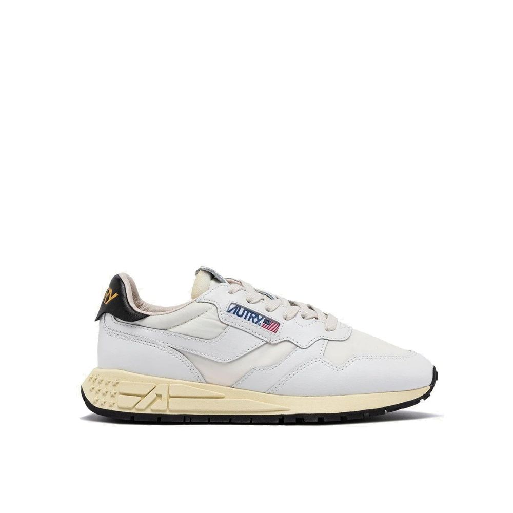 White Leather Athletic Sneakers