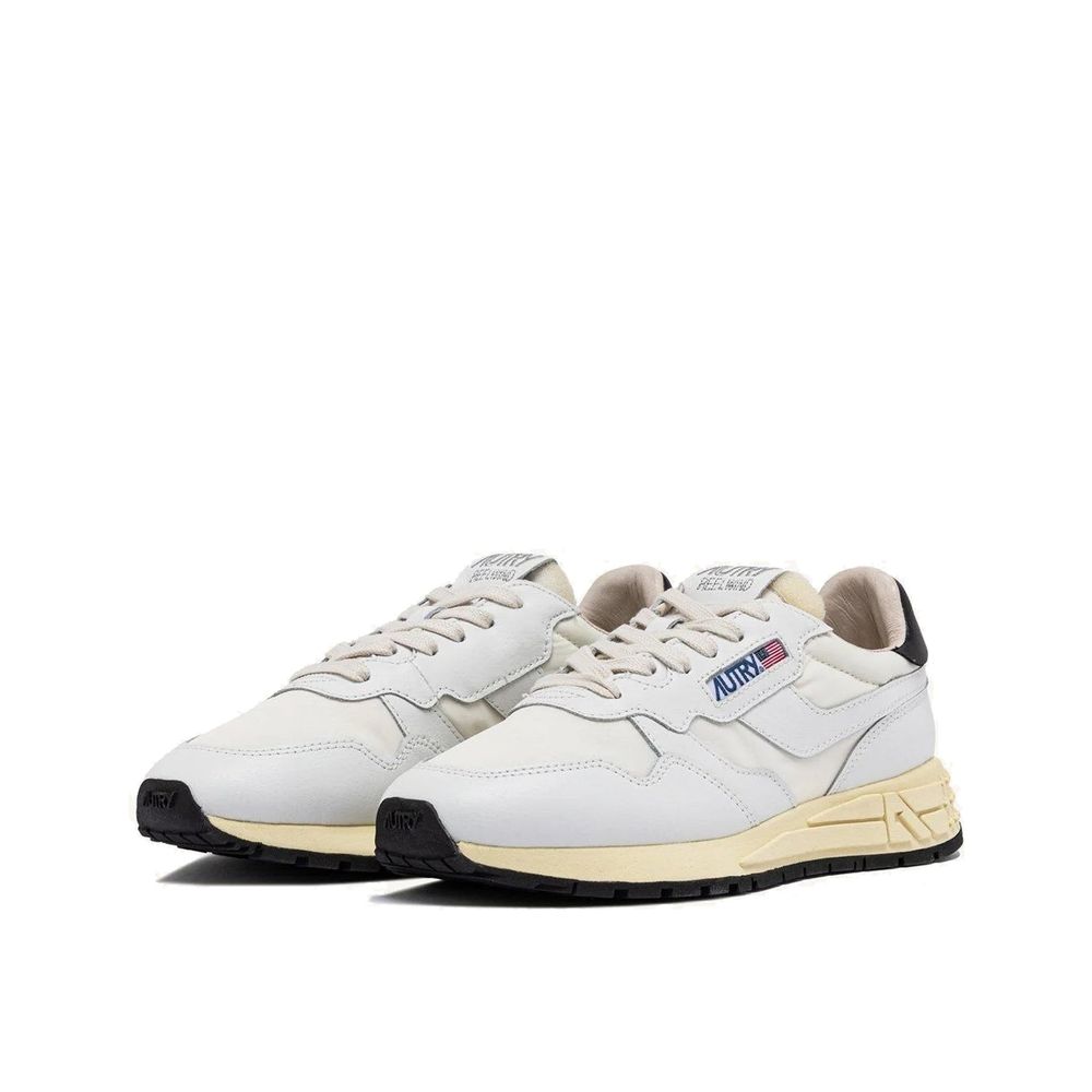 White Leather Athletic Sneakers