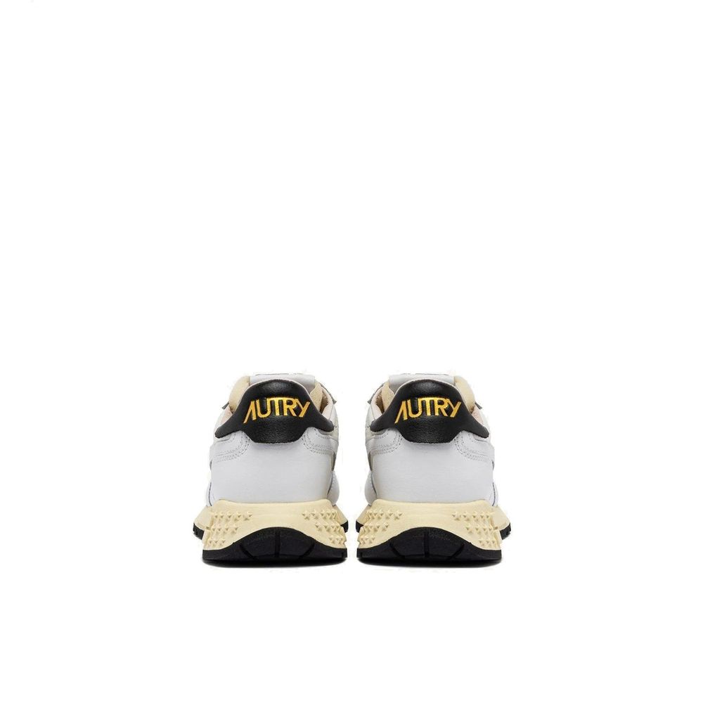 White Leather Athletic Sneakers