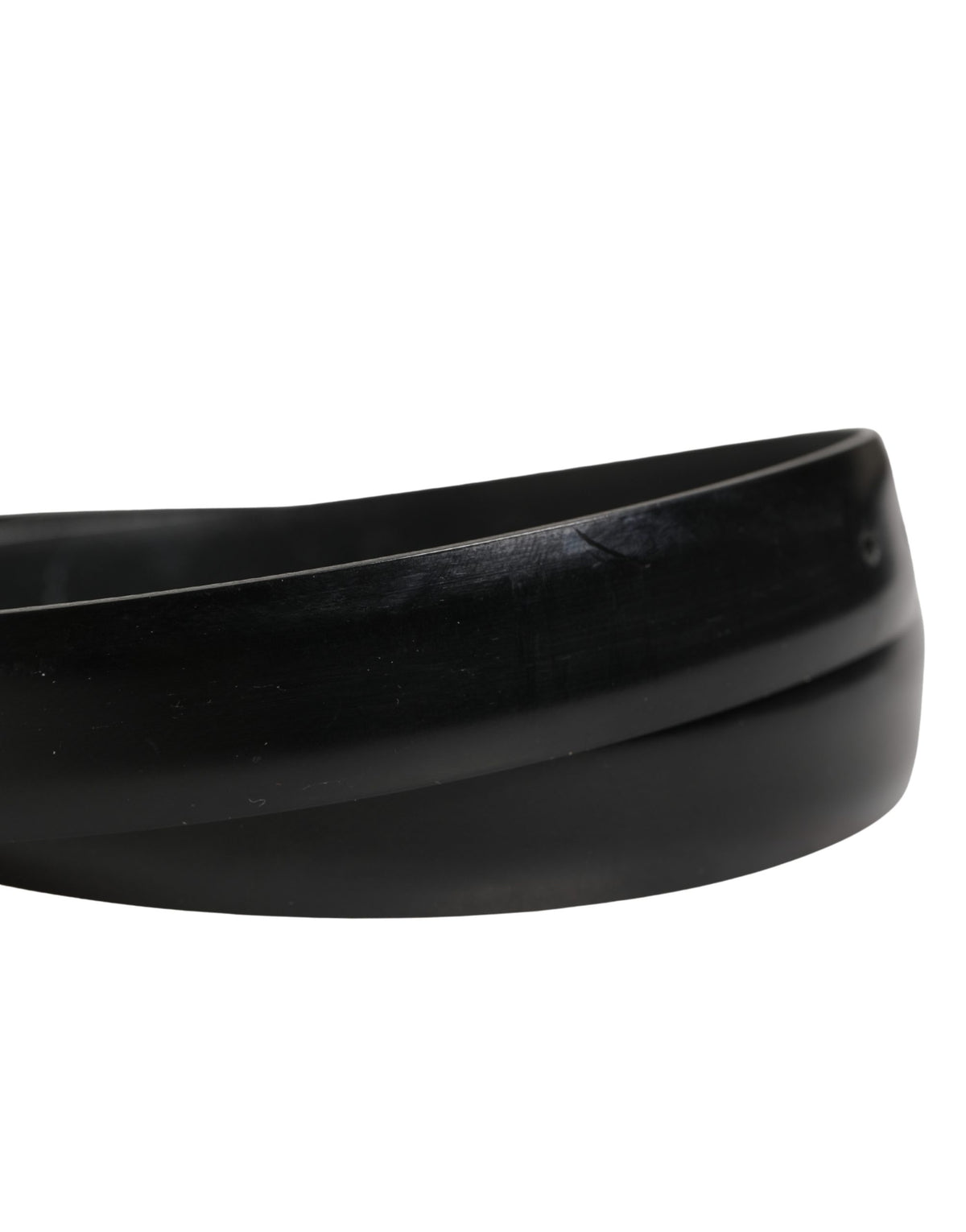 Men Black Classic Leather Metal Buckle Belt