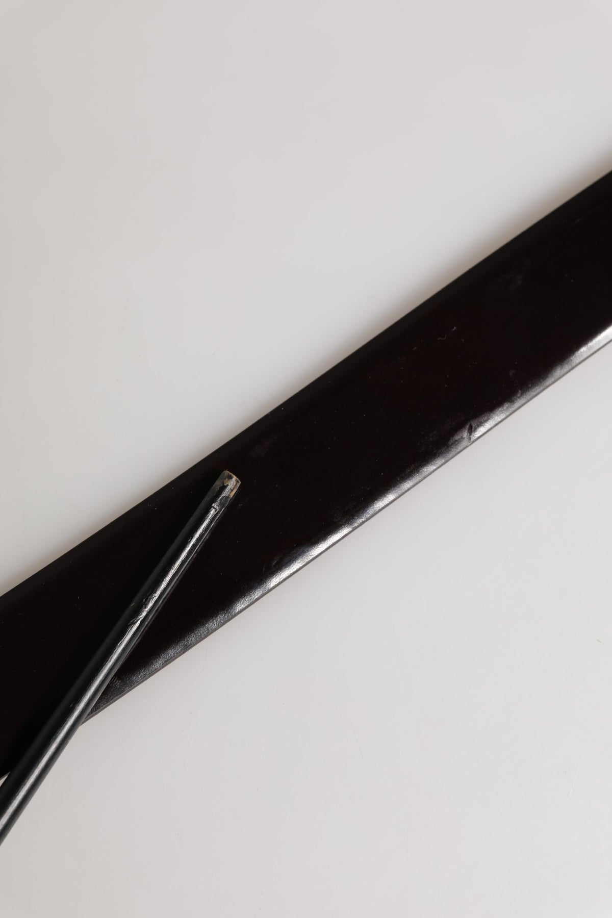Black Double Strap Leather Silver Buckle Belt