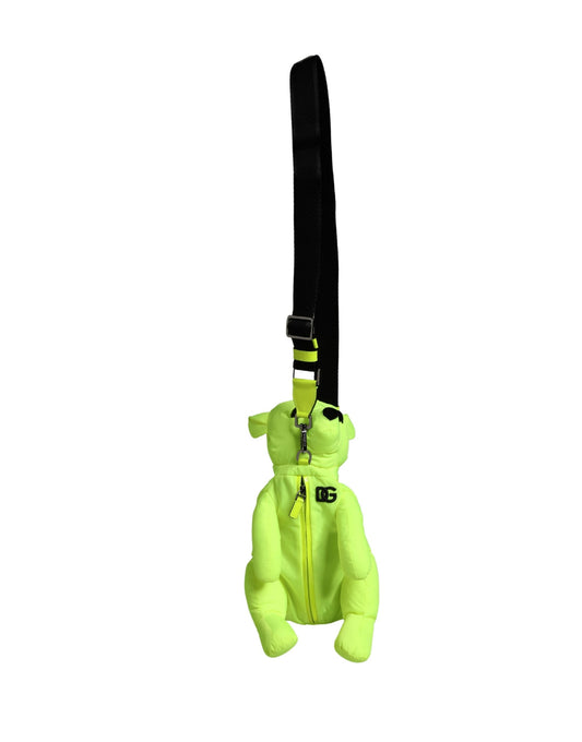 Green Polyester Animal Silhouette Waist Belt Borse Bag