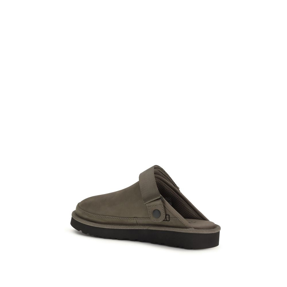 Brown Calf Leather Bos Taurus Mules