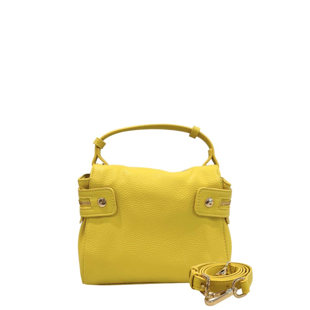 Yellow PU Women Handbag