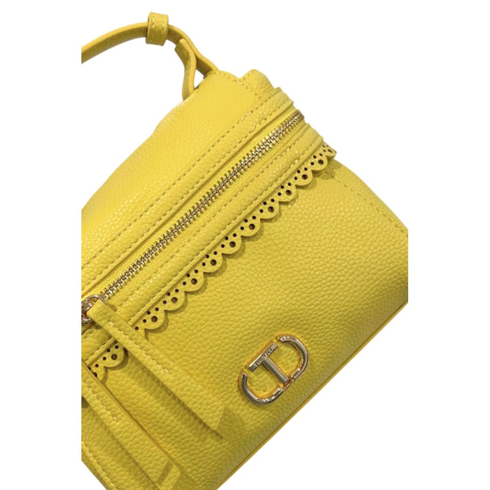 Yellow PU Women Handbag