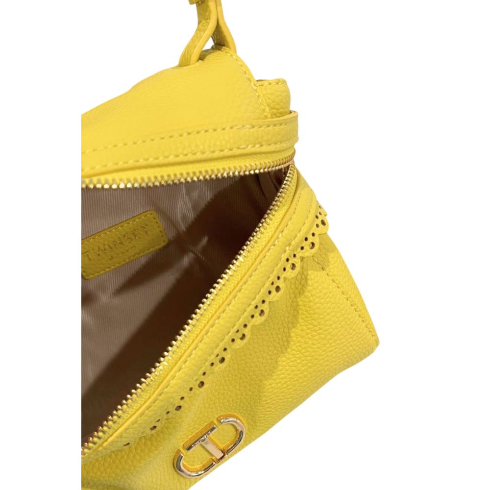 Yellow PU Women Handbag
