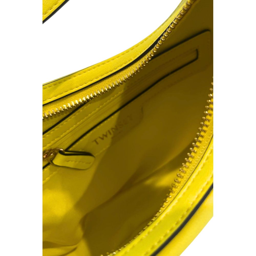 Yellow PU Women Shoulder Bag