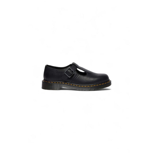 Black Leather Platform Pumps