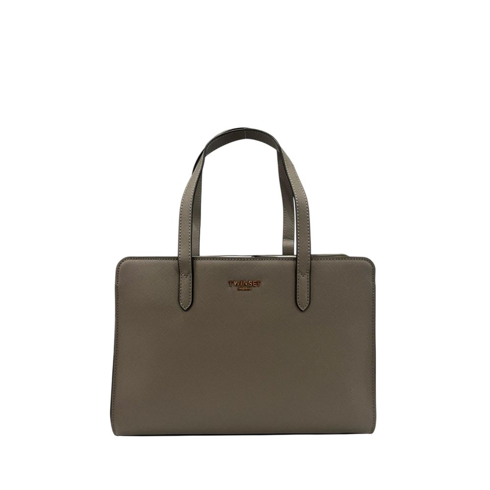 Grey PU Women Shoulder Bag