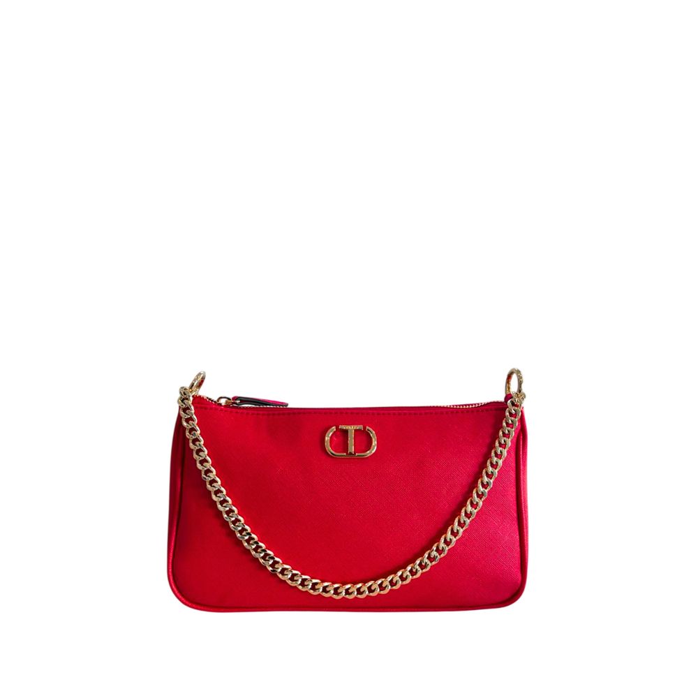 Red PU Women Crossbody Bag