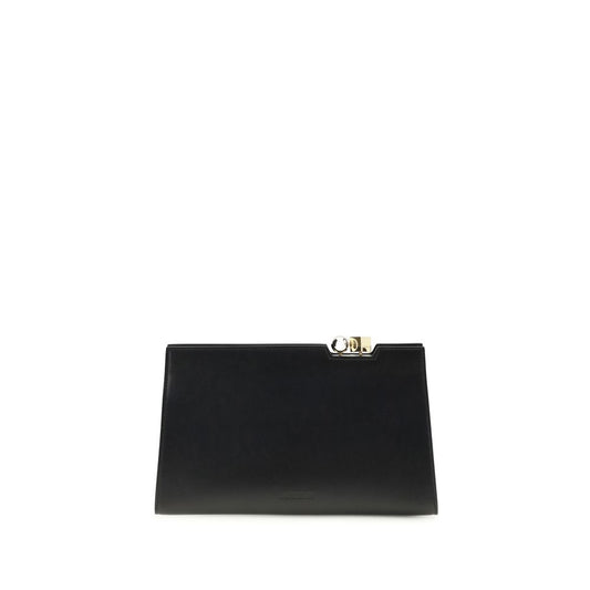Black Calf Leather Bos Taurus Shoulder Bag