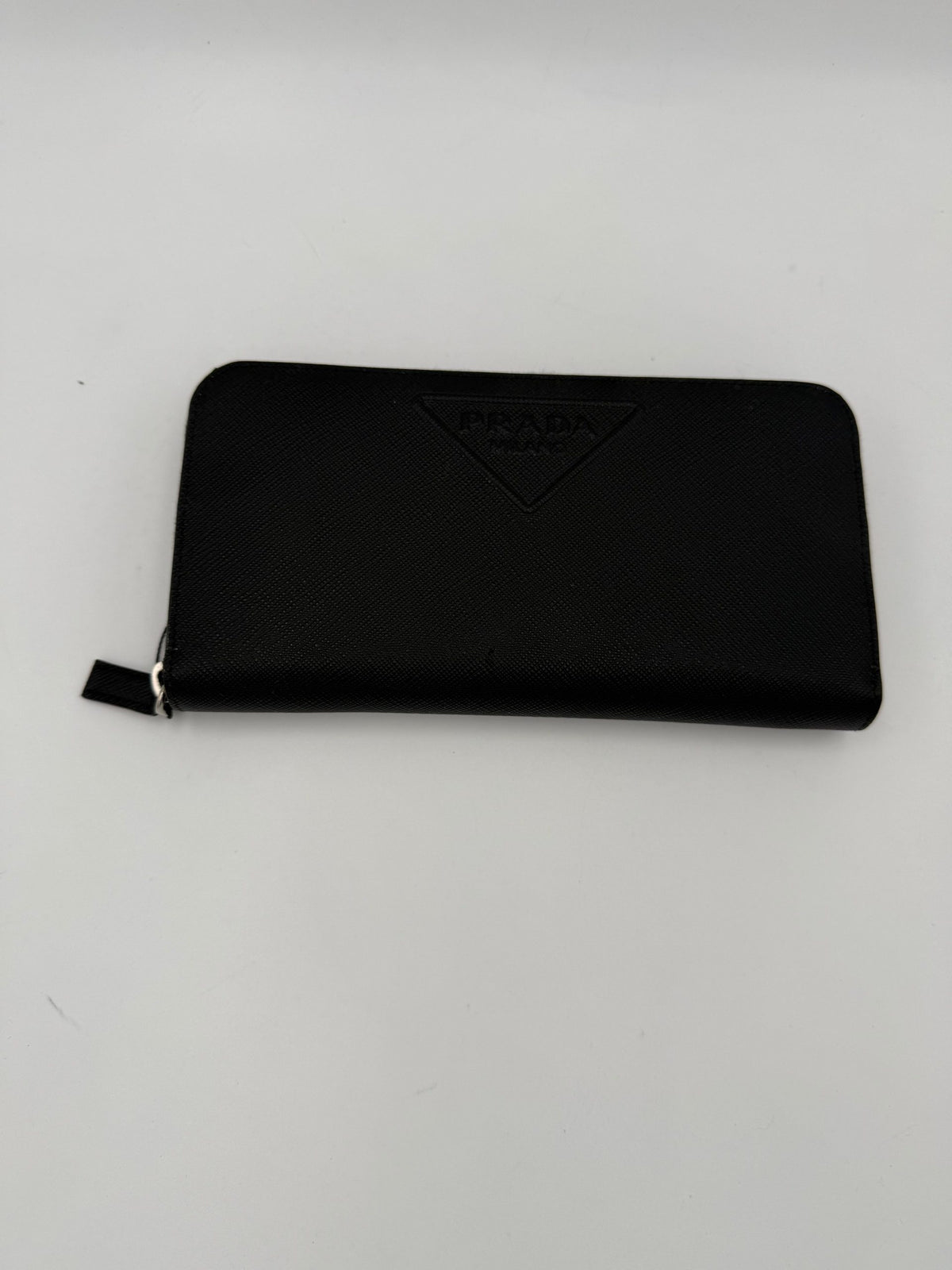 PRADA Zip in Saffiano Leather Wallet
