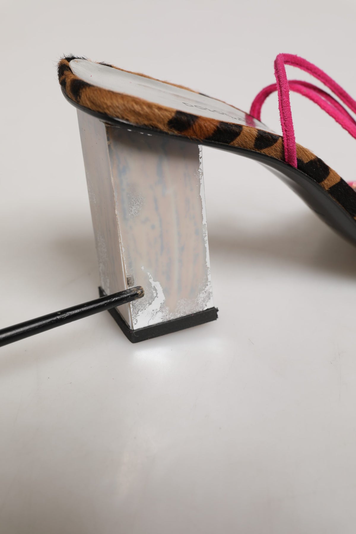 Multicolor Leather Block Heels Sandals Shoes