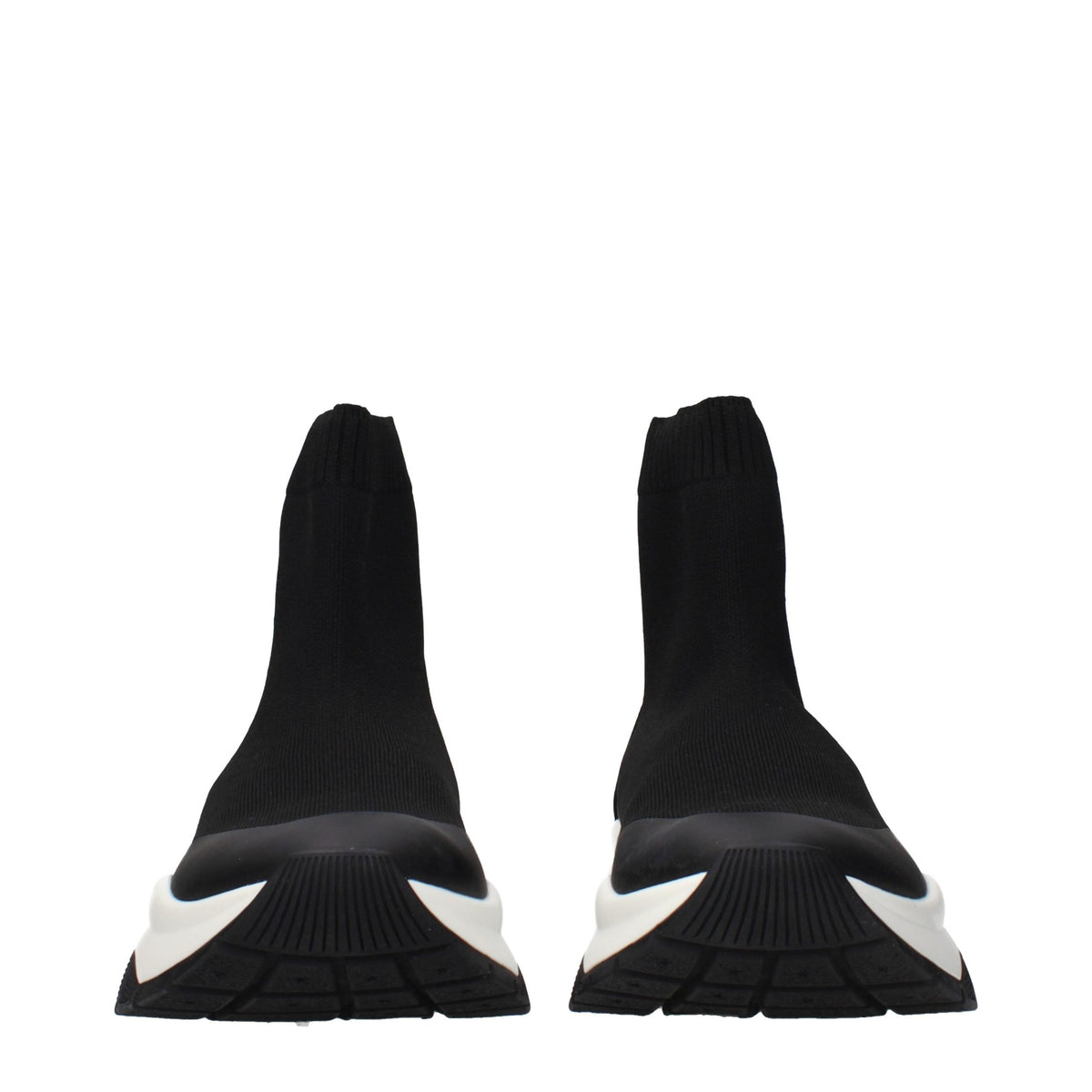 Black Fabric Ankle Boots
