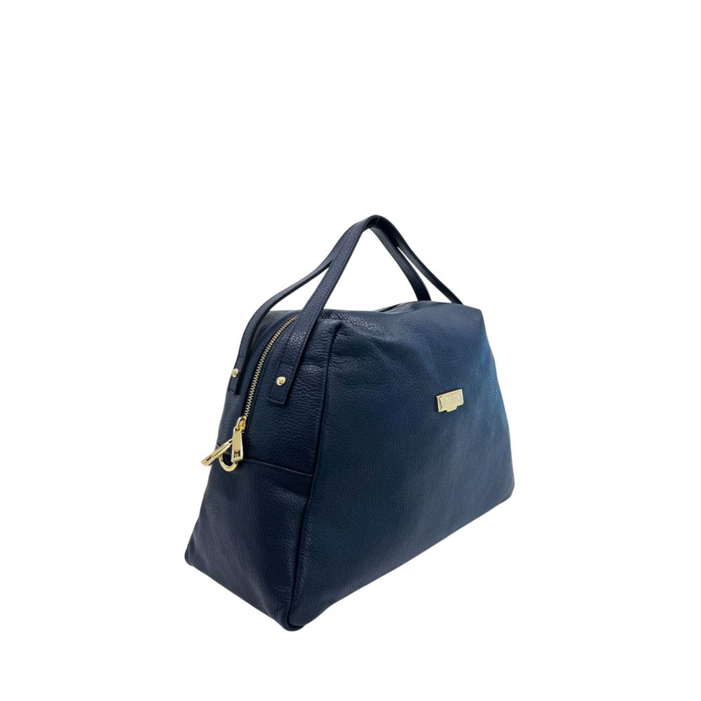 Blue Leather Women Bag