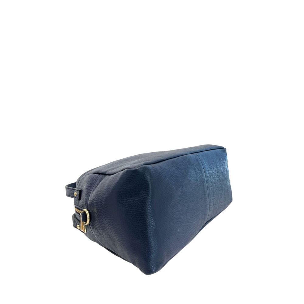 Blue Leather Women Bag