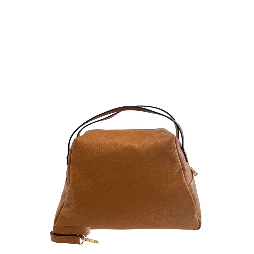 Brown Leather Women Shoulder Bag