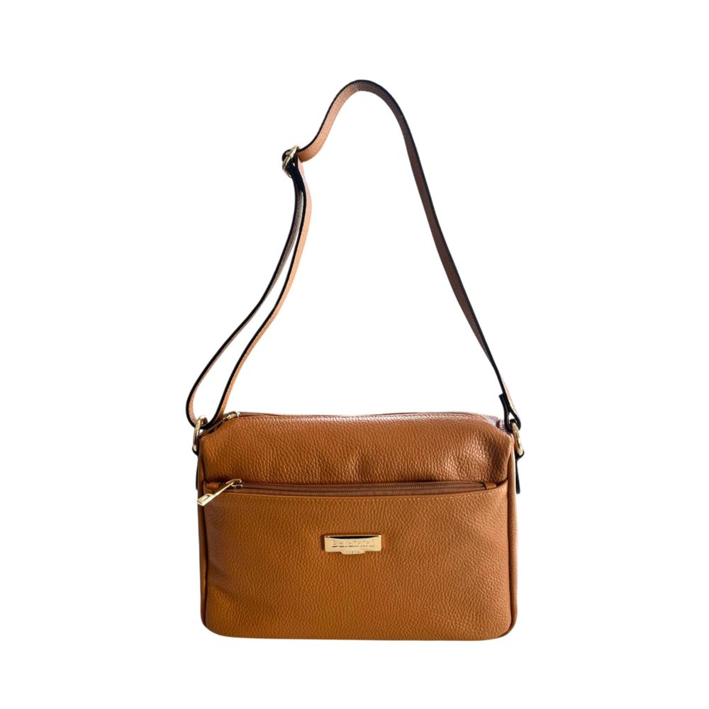 Brown Leather Women Crossbody Bag