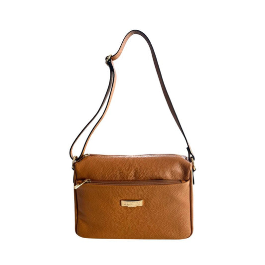 Brown Leather Women Crossbody Bag