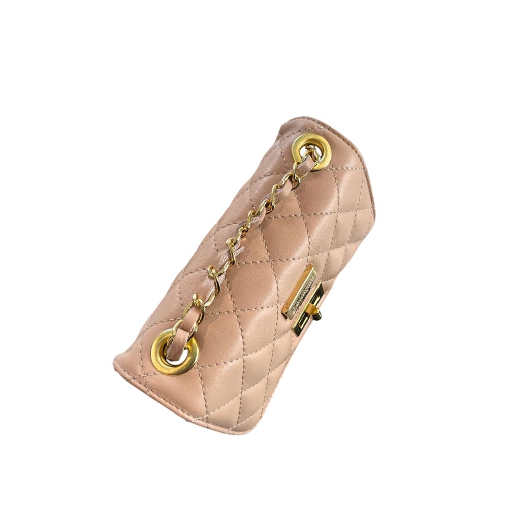 Pink Leather Women Crossbody Bag