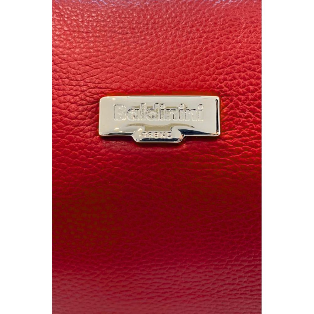 Red Leather Women Handbag