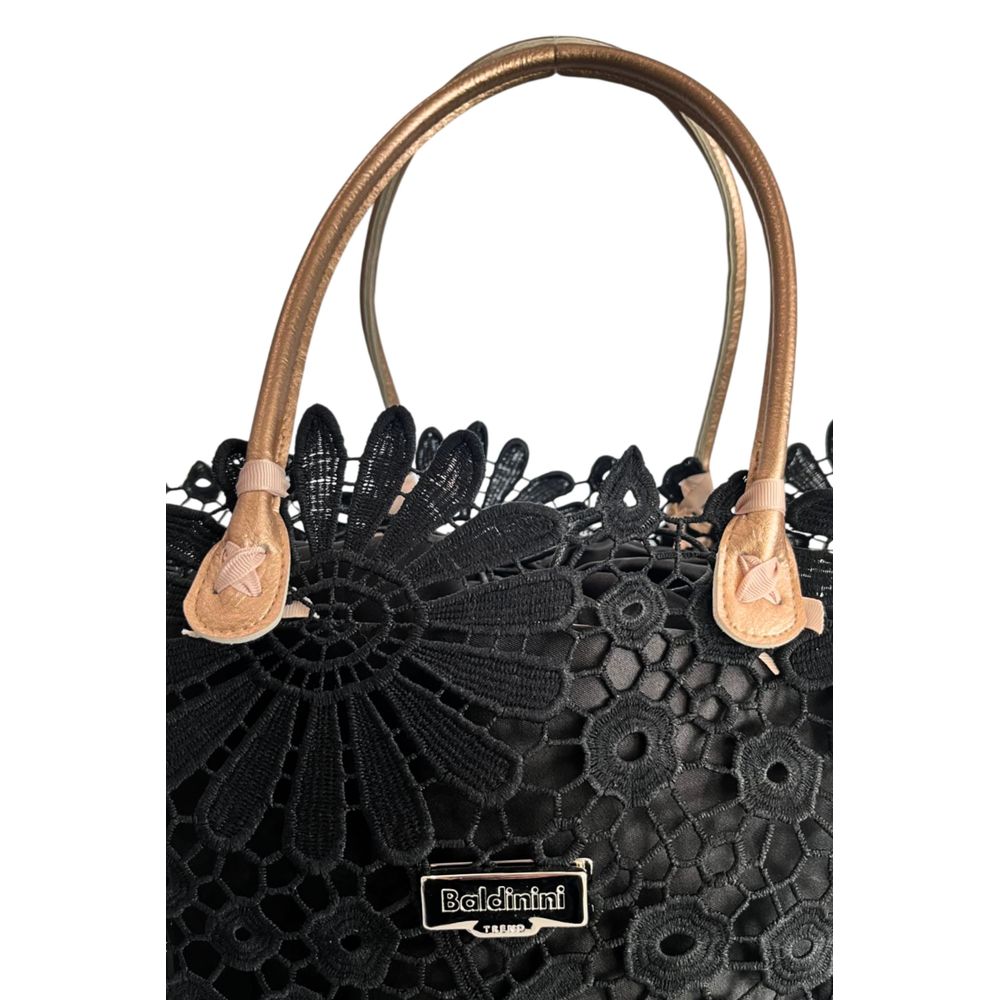 Black PU Women Handbag