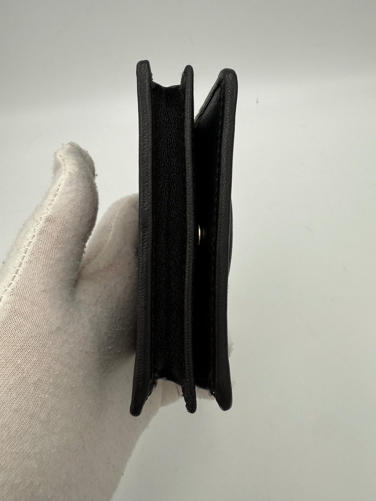 GUCCI GG BLONDIE Black Compact Wallet