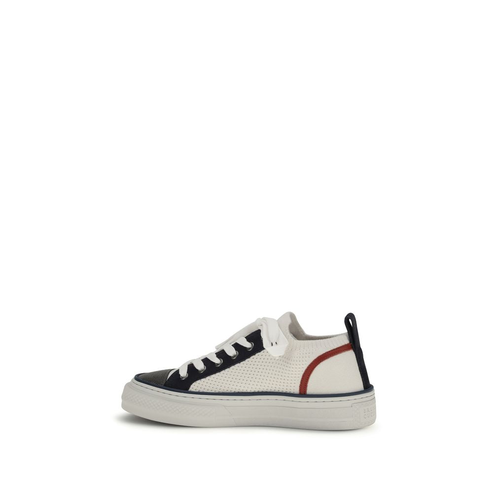 Multicolor Cotton Low Top Sneakers