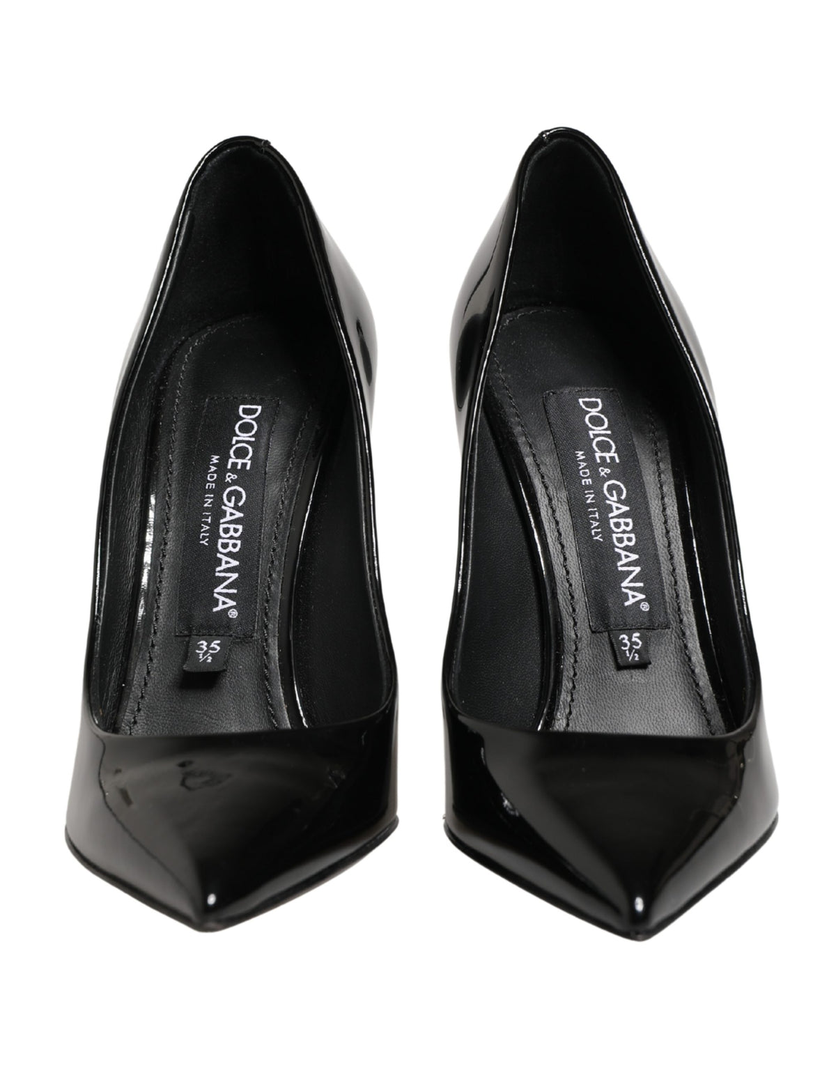 Black Calf Leather Stiletto Heels Pumps Shoes