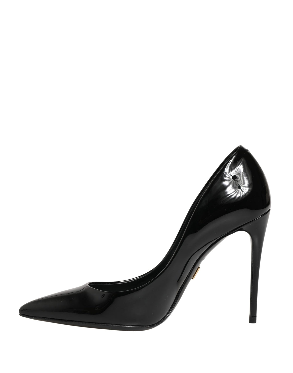 Black Calf Leather Stiletto Heels Pumps Shoes